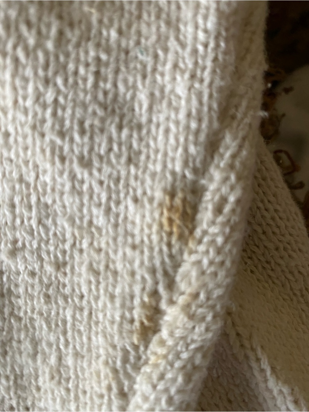 Embroidered Sequin Cream Women's Sweater Size Medium 10-12 - Picture 4 of 5